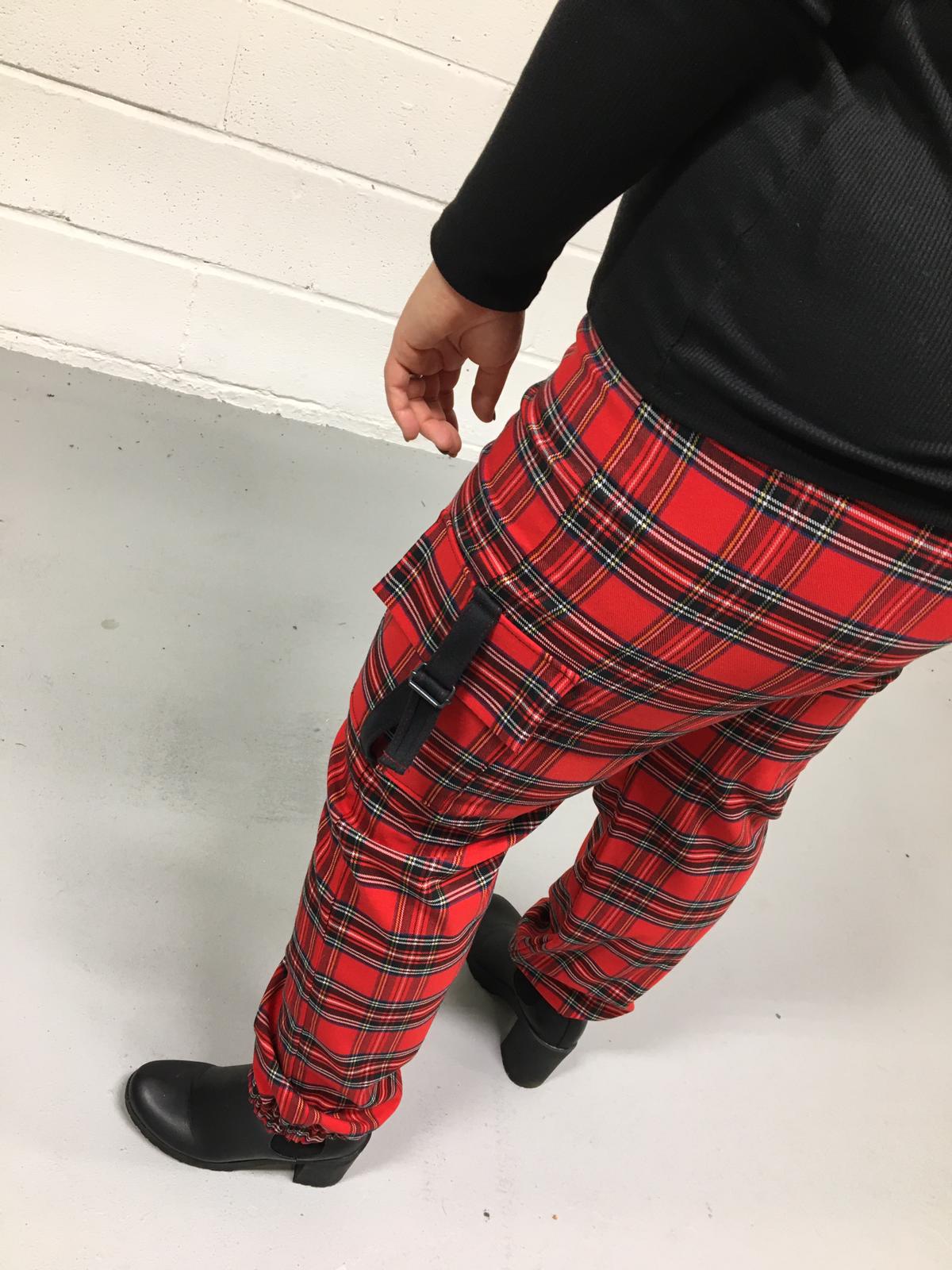 Tartan Trousers - Plum Watch | Men's Tartan Trousers | Oliver Brown, London